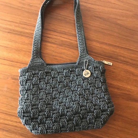 The Sak crochet purse in gray - Picture 1 of 3